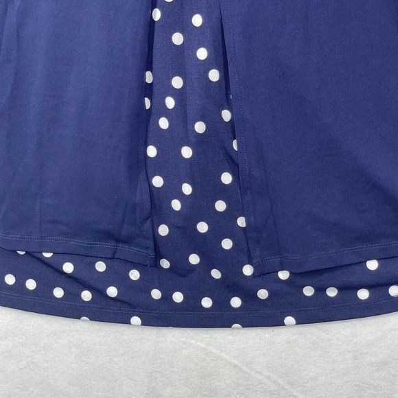 NWT Womens Plus Size 30/32 Evans 4X Blue Isabelle Layered Tunic‎ Top Blouse - Picture 13 of 16